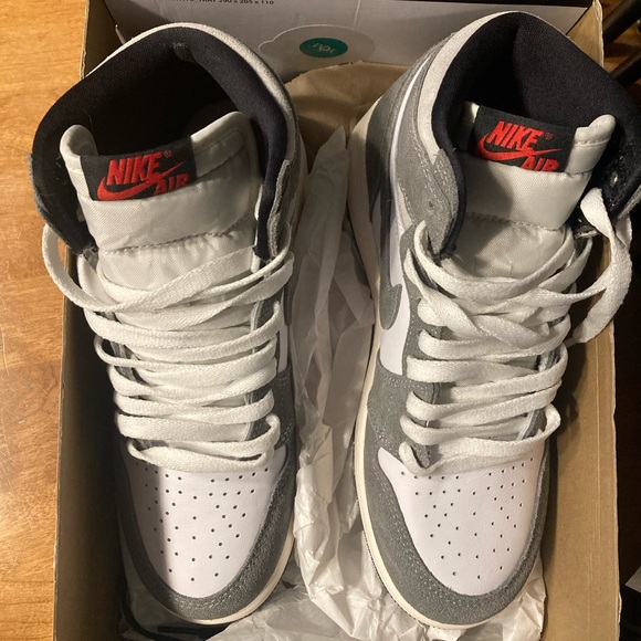 NWT Air Jordan 1 retro high OG  in "Washed Black" kids sneaker - Picture 15 of 15